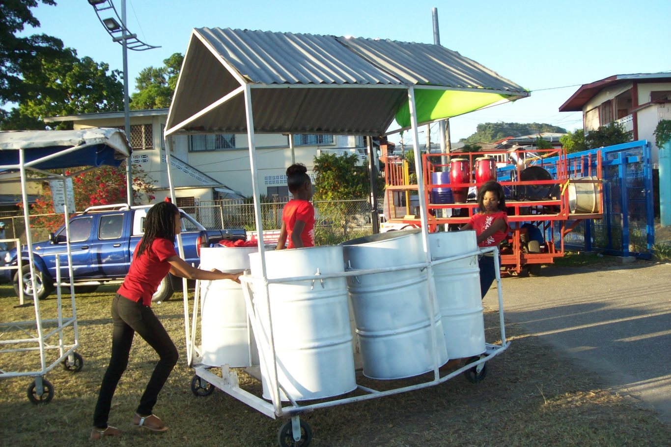 10_SC-Small_Antillean All Stars_A 6-Bass on the way home. A long pull to the panyard at the base of San Fernando Hill (in the background)_20150125_tobagojo@gmail.com_100_5032_1366w_909h.jpg